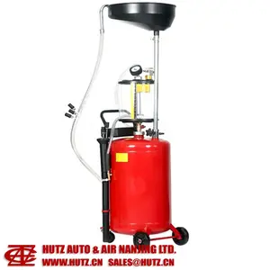 空気式廃油抽出器コレクターHUTZ70リットル可動式空気式オイル水切りタンクOD70FAM03Bスチールカーオイルチェンジャー