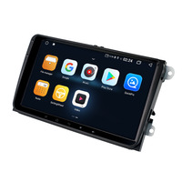 Radio Android layar sentuh 9 inci, navigasi otomatis Android layar besar mesin terintegrasi navigasi GPS untuk Volkswagen