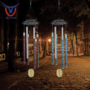 โคมไฟประดับสวนแบบ LED พลังงานแสงอาทิตย์ รูปทรงกระดิ่งลม 6 หลอด เปลี่ยนสีได้ กันน้ำระดับ IP44 เหมาะสำหรับงานไว้อาลัย - Product Image 4