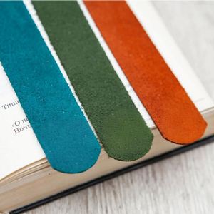 Wholesale Pu Leather Concise Modern Student Page Markers Special Portable <b>Bookmark</b> Gift for Read Lovers - Product Image 6