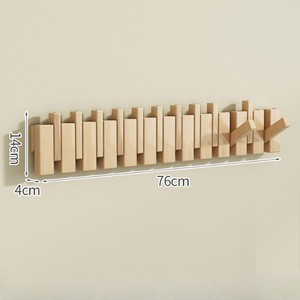 Piano clé cintre tenture murale <span class=keywords><strong>porte</strong></span> derrière le crochet à vêtements porche crochet <span class=keywords><strong>mural</strong></span> <span class=keywords><strong>porte</strong></span> d'entrée <span class=keywords><strong>porte</strong></span>-<span class=keywords><strong>manteau</strong></span> en bois massif - Product Image 4