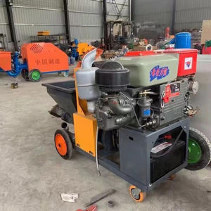 Mörtels prüh maschine Voll automatische Zementmörtel sprüh maschine Diesel kolbenpumpen sprüh maschine - Product Image 5