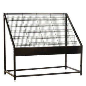 Record Stores Giá Để Đĩa Vinyl Dây Kim Loại Màu Đen Giá Trưng Bày Đĩa CD <span class=keywords><strong>DVD</strong></span> Bán Lẻ Đặt Sàn - Product Image 2