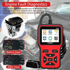 Herramienta OBD2 para Autos, Escáner de Códigos de Error del Motor GJZ0394, Lector Profesional de Códigos OBDII/EOBD GJZ0394 - Product Image 4