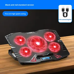 ตัวทำความเย็นหลัก K5พัดลมแล็ปท็อปแผ่นทำความเย็นฐานระบายความร้อนสำหรับเล่นเกมโลหะขาตั้งระบายความร้อนสต็อกคอมพิวเตอร์ - Product Image 6