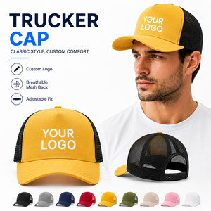 หมวกแก๊ปสั่งทำพิเศษ หมวกเบสบอลตาข่ายด้านหลัง หมวก Trucker ปรับขนาดได้ด้วย Snapback สำหรับไอเดียสินค้าส่งเสริมการขาย - Product Image 1