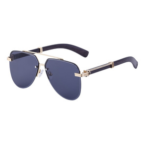 LM-7556 Lunettes de soleil de créateur en gros dégradé vintage Produit d'usine Vente à chaud Bord coupé Lunettes de soleil sans monture pour la conduite pour hommes et femmes - Product Image 2