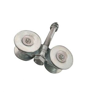 Kit de <span class=keywords><strong>porte</strong></span> de grange à <span class=keywords><strong>double</strong></span> <span class=keywords><strong>porte</strong></span> <span class=keywords><strong>coulissante</strong></span> JINWEI Gardens 13FT avec <span class=keywords><strong>rail</strong></span> de guidage suspendu, <span class=keywords><strong>rail</strong></span> coulissant à épissure, roue ronde moderne, <span class=keywords><strong>porte</strong></span> de grange à faible bruit - Product Image 2