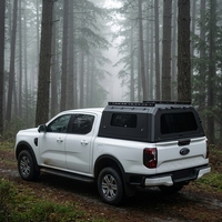 Accessoires pour pick-up 4x4 tout-terrain, toit rigide en aluminium, auvent, coque de camping pour Ford F150/Tacoma/Tundra/Colorado de 5,5 à 6,0 pieds