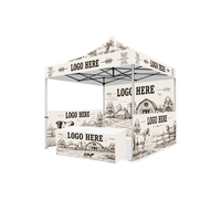 Tente de réception élégante et pliable, légère, industrielle, toutes saisons, 3x3m, publicité, logo personnalisé, multi-usages, utilisation en extérieur