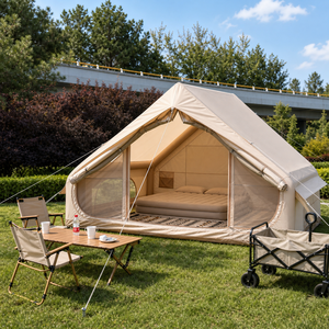 Tentes gonflables portables Oxford pour le marché allemand, 3-4 personnes, imperméables, avec structure pneumatique, fournisseur personnalisé - Product Image 4