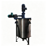 Cuve de mélange en acier inoxydable antidéflagrante avec agitateur et panneau de commande numérique pour adhésifs, peintures, résines, encres, mastic