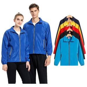 Vestes coupe-vent pour hommes en polyester à fibres souples haute densité personnalisable coupe-vent pour le traitement extérieur du printemps enduit - Product Image 2