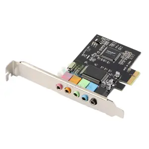 Nieuwe Pci Express X1 Pci-E 5.1ch CMI8738 Chipset Audio Digitale Geluidskaart Nieuwe Groothandel Solid Condensatoren Pcie Geluidskaart 5.1