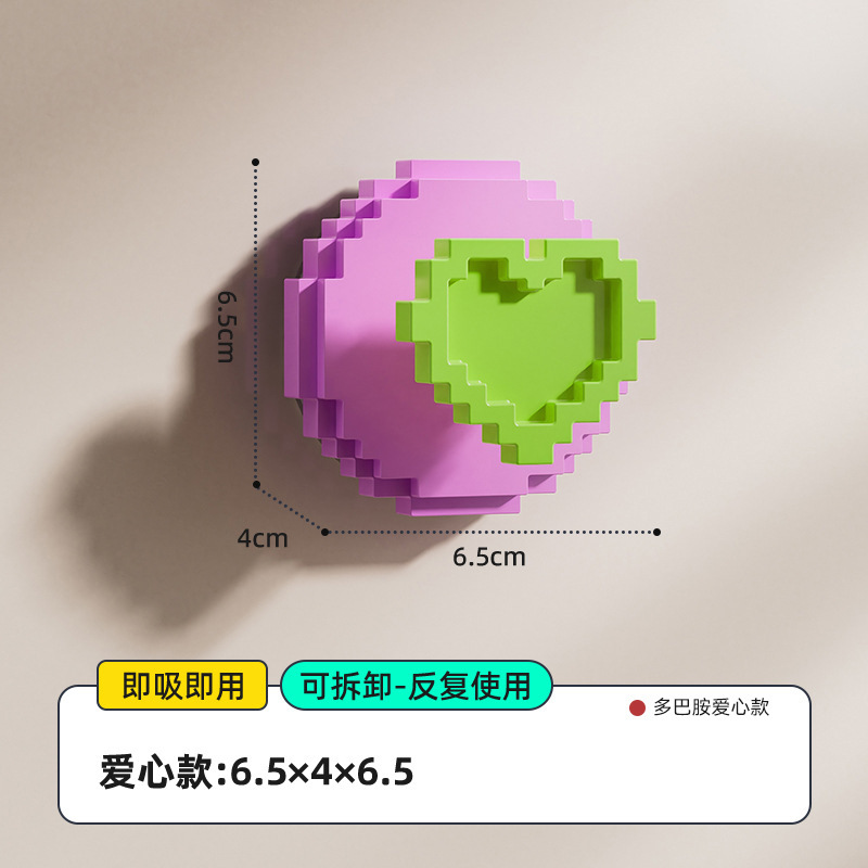 Purple-gold gilded heart design