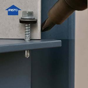 Viti bimetalliche ad alte prestazioni SS316 + SS420 SS304 + sss420 in acciaio inox bimetallico viti SDS con rondella EPDM vulcanizzata - Product Image 5