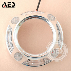 AES Factory Directly 3,0 pulgadas Color blanco <span class=keywords><strong>Led</strong></span> <span class=keywords><strong>Angel</strong></span> Eyes <span class=keywords><strong>con</strong></span> cubiertas para Panamera 3 "Car Headlight <span class=keywords><strong>LED</strong></span> HID Projector Lens - Product Image 3