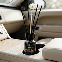 Diffuseur d'ambiance en verre NOIR pour hôtels et parfum de voiture, avec parfum longue durée, aromathérapie et fragrance d'hôtel cinq étoiles