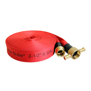 Tuyau d'incendie rouge homologué UL, doublé EPDM, 21 bars, 65 mm, 30 m, avec raccord en laiton <span class=keywords><strong>John</strong></span> Morris - Product Image 4
