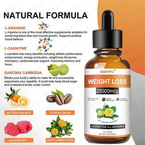 OEM Private Label Kräuter ergänzungen Natürliches Abnehmen Schneller Fat burner Gewichts verlust Diät Flüssigkeits tropfen <span class=keywords><strong>L</strong></span> Carnitin <span class=keywords><strong>L</strong></span> Arginin - Product Image 4