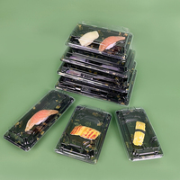 Boîtes à sushi jetables en plastique de qualité alimentaire pour la vente en gros en usine, emballages à emporter pour la restauration rapide et les snacks pour restaurants