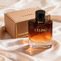 Flacon de parfum pour femme de haute qualité personnalisé avec couvercle, logo/boîte personnalisés, flacon de parfum vide de luxe irrégulier 50 ml 100 ml