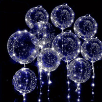 Vente flash - Ballons transparents Bobo de 8/11/18/24/36 pouces - Ballons à bulles pour décorations de Noël, de mariage et d'anniversaire