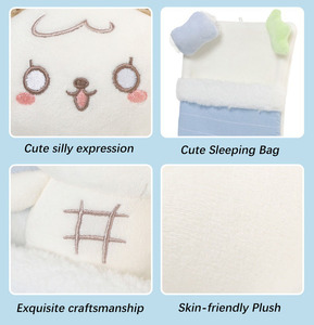 Peluche d'agneau kawaii certifiée EN71, jouet en peluche doux et agréable pour la peau, compagnon de lit, peluche d'agneau pour l'heure du coucher - Product Image 3