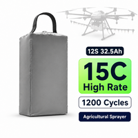 Batterie TPENERGY 12S 32.5Ah semi-solide NMC pour drone pulvérisateur agricole, débit élevé 15C, 1200 cycles, pour UAV de pulvérisation de pesticides