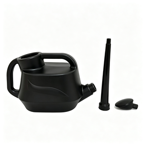 Arrosoir moderne <span class=keywords><strong>en</strong></span> plastique noir 4,5L 6L 8L avec double poignée et bec long amovible <span class=keywords><strong>en</strong></span> forme de rose pour l'arrosage des plantes de jardin, intérieur et extérieur - Product Image 4