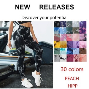 <span class=keywords><strong>กาง</strong></span>เกงโยคะฟิตเน<span class=keywords><strong>ส</strong></span>ขายาวผ้ายืดสแปนเด็กซ์/ไนลอน ย้อม<span class=keywords><strong>ส</strong></span>ีแบบไล่เฉด<span class=keywords><strong>ส</strong></span>ีสไตล์อเมริกันยุโรป ทรงกระชับยกกระชับสะโพก - Product Image 2