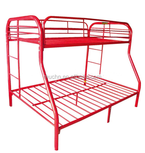 Good Quality School Furniture Kids Metal Two Bunkbeds Double Metallic <b>Beds</b> Frame Bunk - Product Image 2