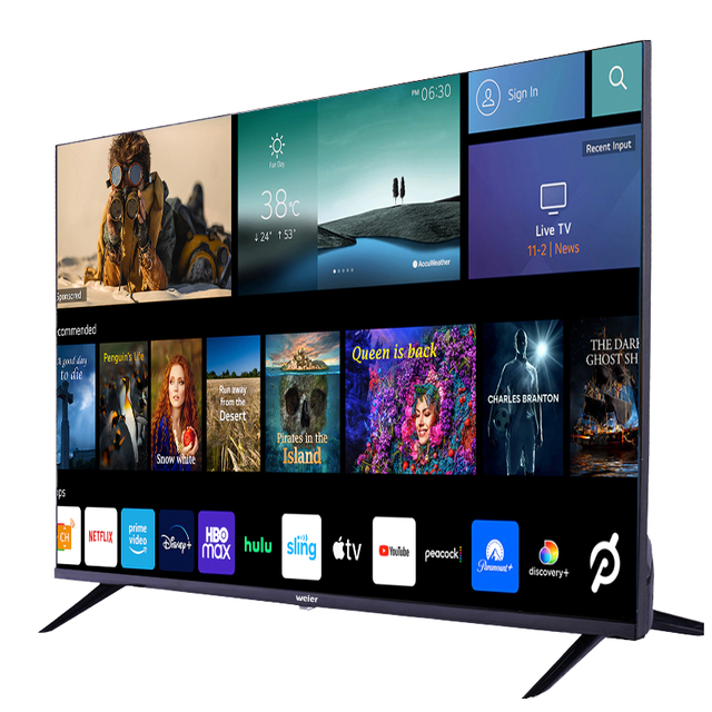 Extra-large 120 inch QLED 4K Android Smart TV Dedicated Office Gaming Supports Global Languages 3-year Warranty Black Exterior