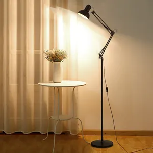 İskandinav tasarımcı lüks oturma odası ağaç ayakta lambalar kapalı ev dekor için Modern Led zemin lambası Lamparas