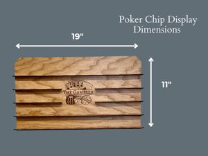 Présentoir de jetons de <span class=keywords><strong>poker</strong></span> personnalisé en ABS, OEM/ODM, capacité 45 jetons de différents casinos, décoration pour man cave - Product Image 2