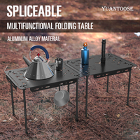 Table de Camping pliante multifonctionnelle en aluminium pour l'extérieur