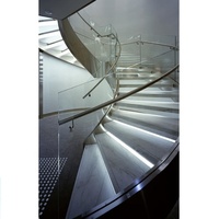 Escalier en acier moderne DAIYA avec design d'escalier en spirale incurvé extérieur