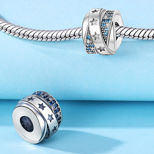 Original White Copper <b>Bead</b> <b>Bracelet</b> - DIY Sparkling Trendy Stone-Inlaid <b>Bead</b> Jewelry, Personalized Women's Jewelry - Product Image 5