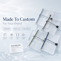 Protège-cahier en PVC transparent avec fermeture élastique, couverture transparente pour agenda avec poche intérieure pour carnet de notes quotidien et organisateur