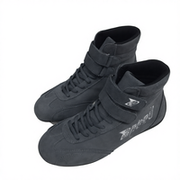 Sepatu Boots Martin Kulit Suede Sapi Asli Pria OEM Custom, Sol Karet, Produsen Langsung