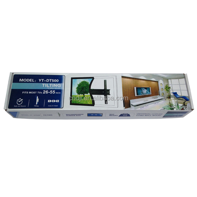 New Arrival ODM Available 26"-55" Tilted Sliding LED TV Wall Mount Steel 100 Lbs Capacity