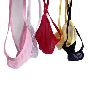 Slip string en maille pour homme, ultra-fin, transparent, respirant, sexy, modèle 8802 - Product Image 4