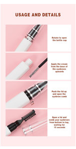 Marque privée Logo personnalisé Soin des sourcils à séchage rapide Fixation ferme Incolore et traduit Gel pour sourcils Cire pour sourcils coiffante - Product Image 4