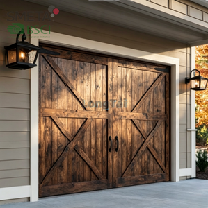 Puerta de Garaje Seccional de Madera Sólida Estilo Cape Cod LONGTAI, Puerta Decorativa para Villa Costera - Product Image 2