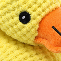 Jouet pour chien en peluche canard jaune qui couine, jouet apaisant pour animaux de compagnie, jouet à mâcher pour nettoyer les dents, pour chiens de petite et moyenne taille