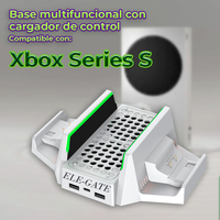 ELE-GATE Dudukan Pendingin Multifungsi untuk Xbox Series S dengan Pengisi Daya Kontroler QC3.0, 2 Port USB, Output 18W, Bahan ABS