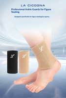 LA CICOGNA Protège-poignets et chevilles unisexe pour enfants, pour patinage artistique et à roulettes, en Polyester/Rayonne, épaissi, haute élasticité, léger