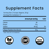 Poudre de peptides de collagène bovin pour adulte, nourri à l'herbe, prend en charge les cheveux, la peau, les ongles, les articulations, végétalien NO-GMO sans gluten OEM ODM