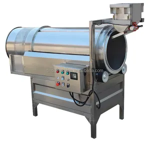 Factory Snack Seasoning Machine Rotary Seasoning Drum Popcorn Chips Flavoring Machine