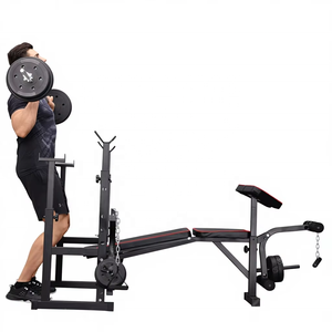 Station de <span class=keywords><strong>musculation</strong></span> multifonctionnelle stable et durable en métal avec <span class=keywords><strong>poulie</strong></span> pour <span class=keywords><strong>banc</strong></span> de <span class=keywords><strong>musculation</strong></span> réglable et lat pulldown - Product Image 5